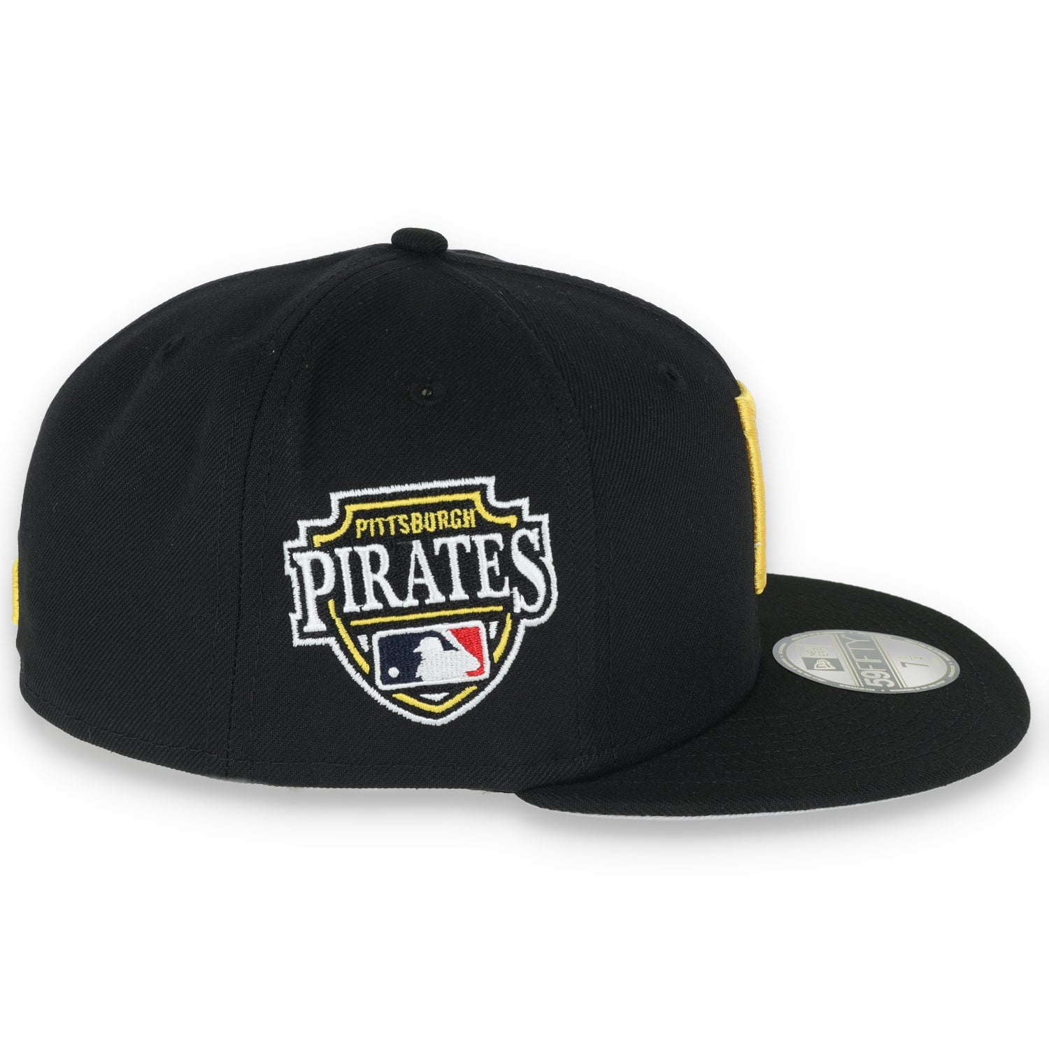 New Era Pittsburgh Pirates Team Name Side Patch 59FIFTY Fitted Hat