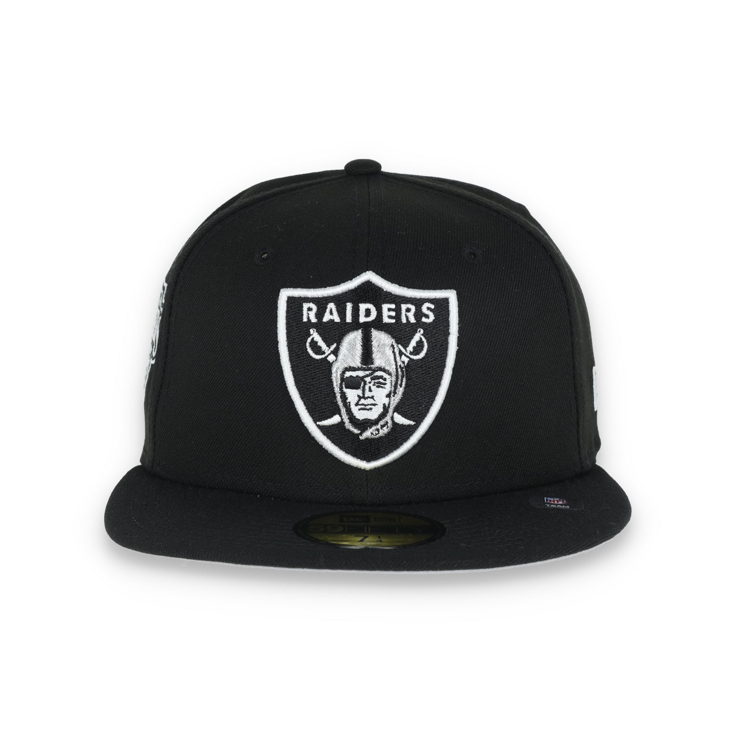New Era Las Vegas Raiders Team Name Side Patch 59FIFTY Fitted Hat