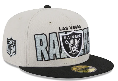 New Era Las Vegas Raiders 2023 NFL Draft On Stage 59FIFTY Fitted Hat-Stone Black