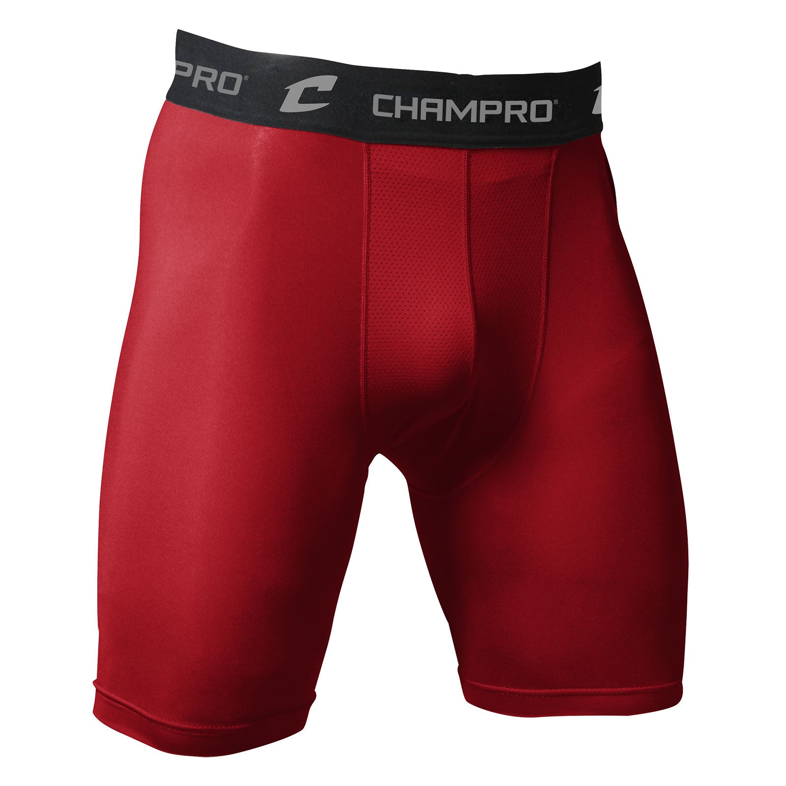 CHAMPRO COMPRESSION SHORTS-SCARLET