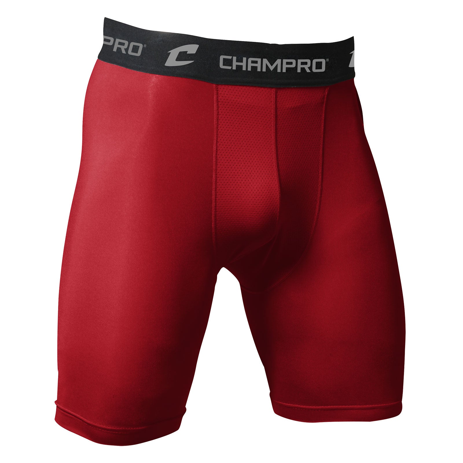 CHAMPRO YOUTH COMPRESSION SHORTS-SCARLET