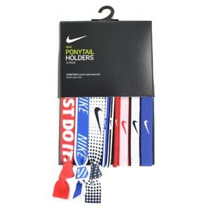 NIKE PONYTAIL HOLDERS - RED/WHITE/BLUE