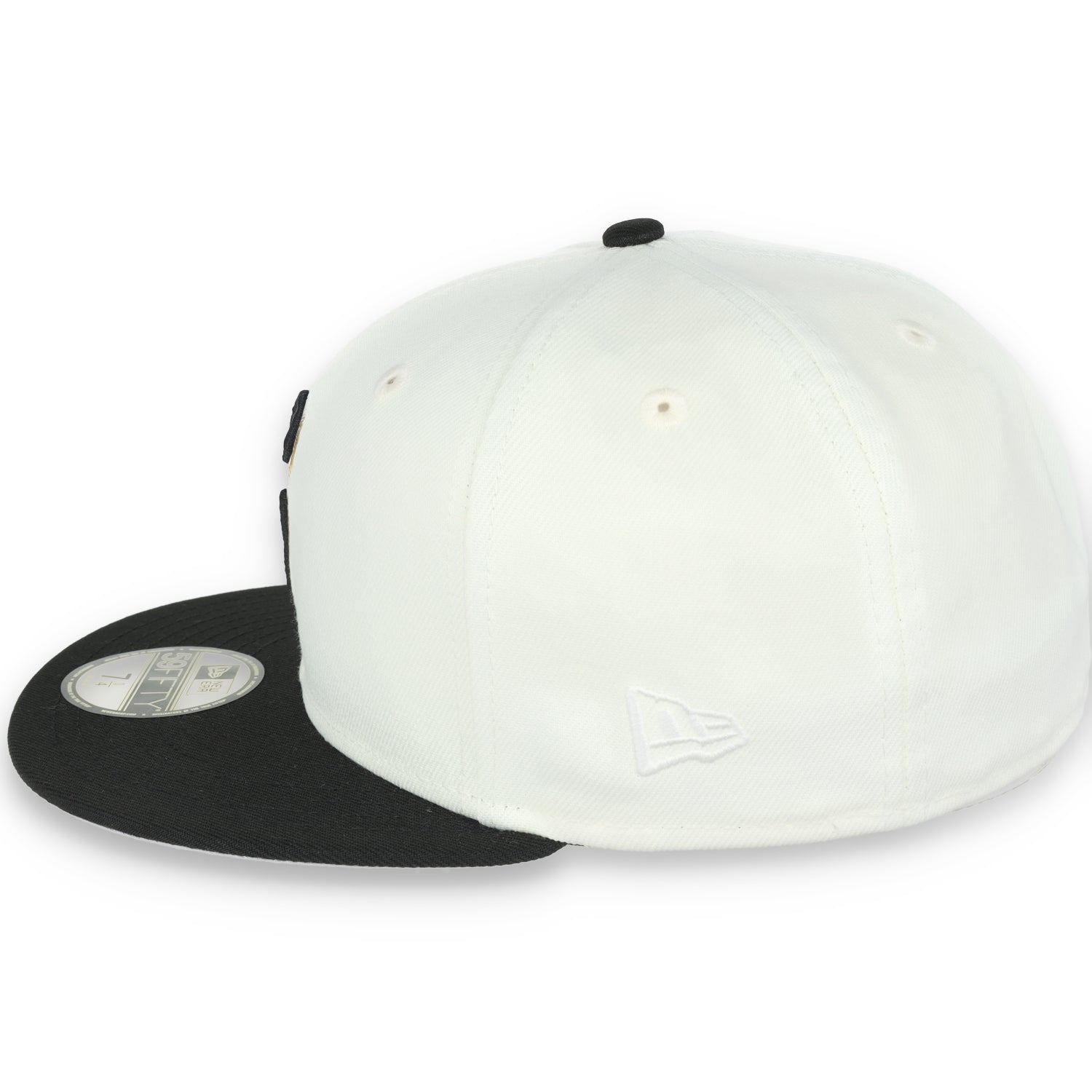 New Era San Francisco Giants 50th Anniversary Side Patch 59IFTY Fitted hat- Chrome/Black