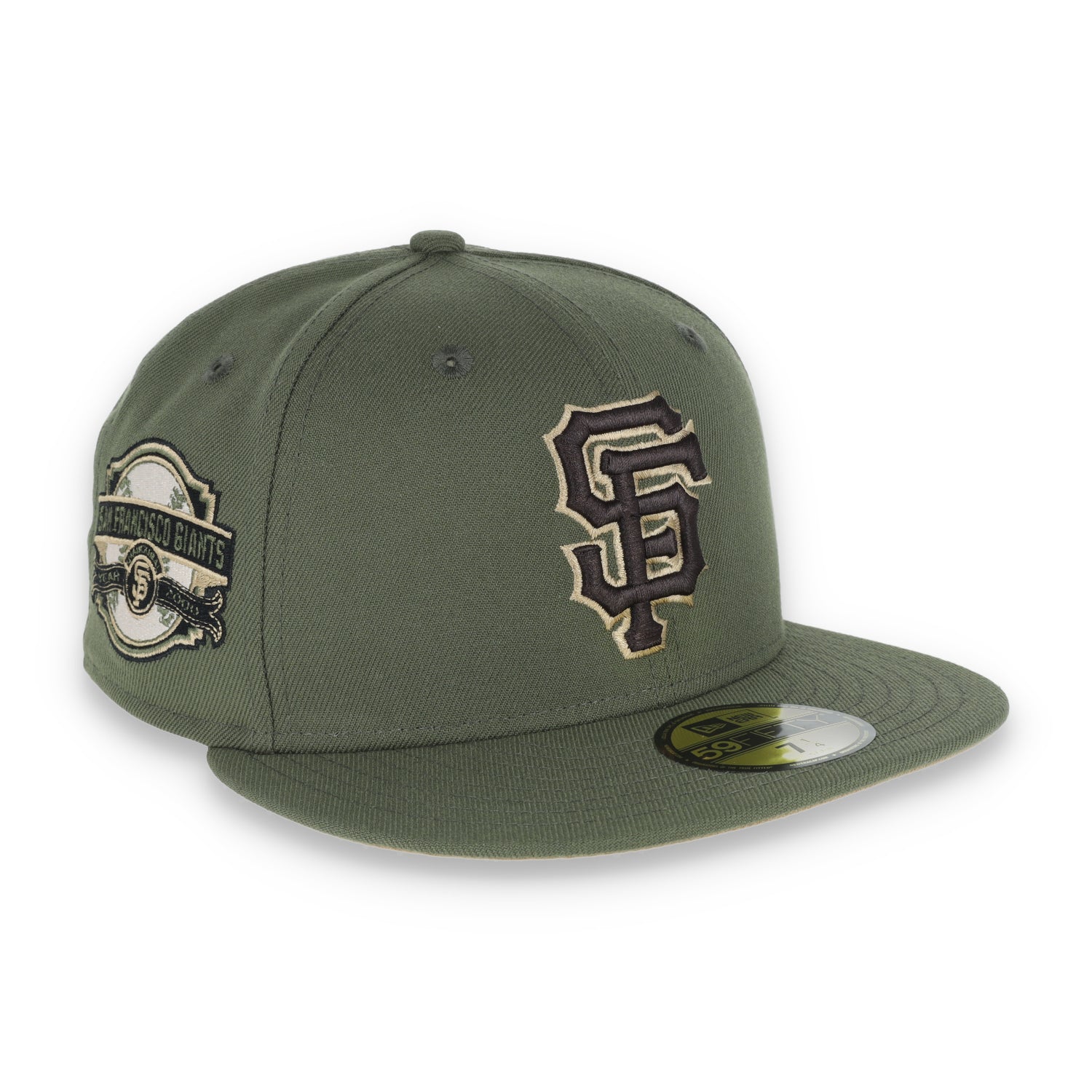 New Era San Francisco Side Patch 59IFTY Fitted Hat-Olive