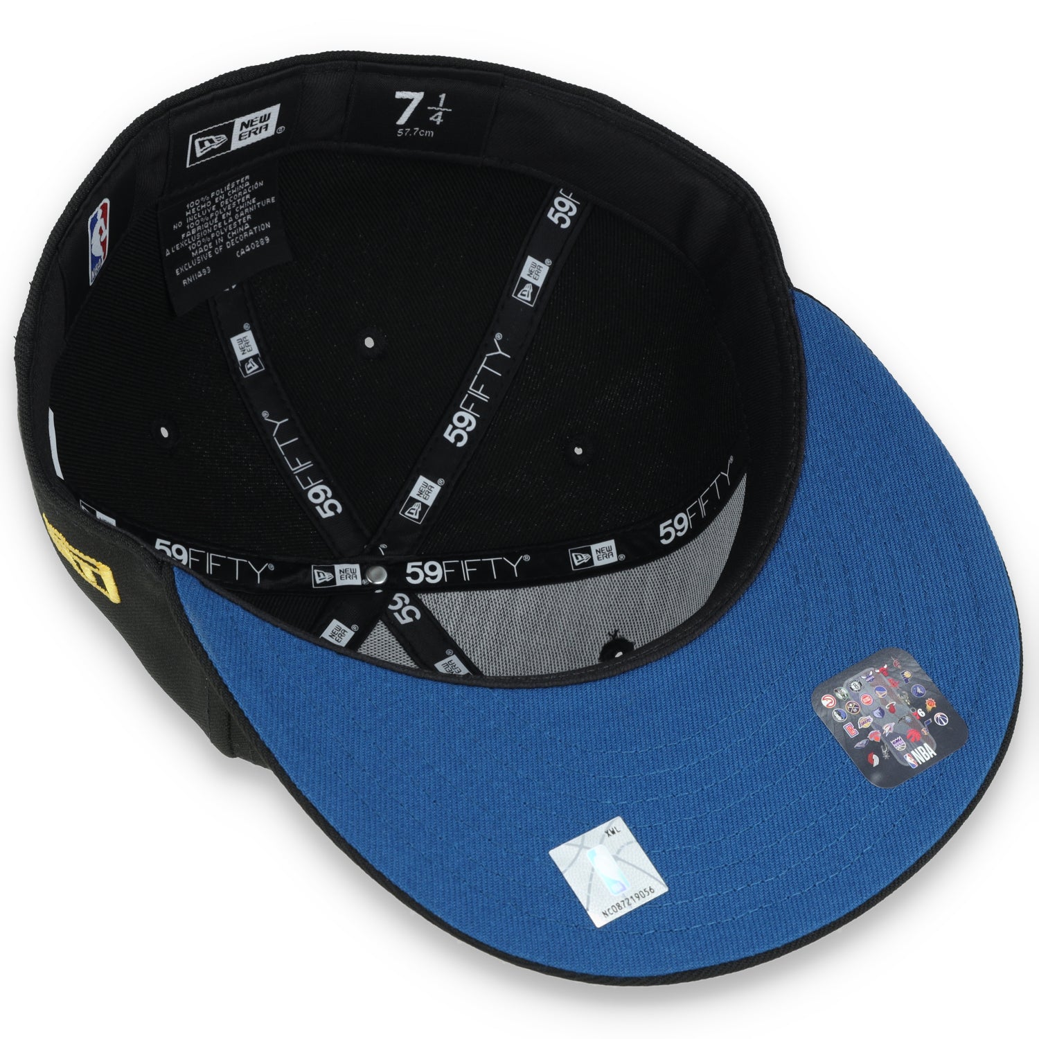 NEW ERA GOLDEN STATE WARRIORS BASIC 59FIFTY HAT- BLACK/SEASHORE