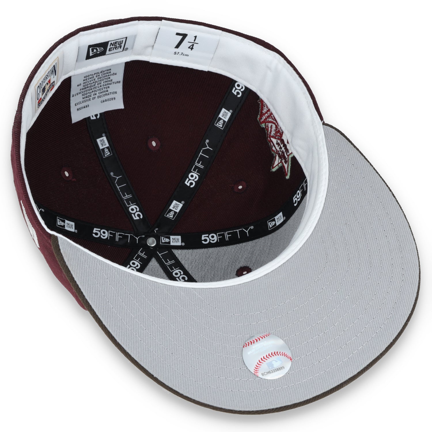 New Era San Francisco 1996 All-Star Side Patch 59IFTY Fitted Hat-Maroon