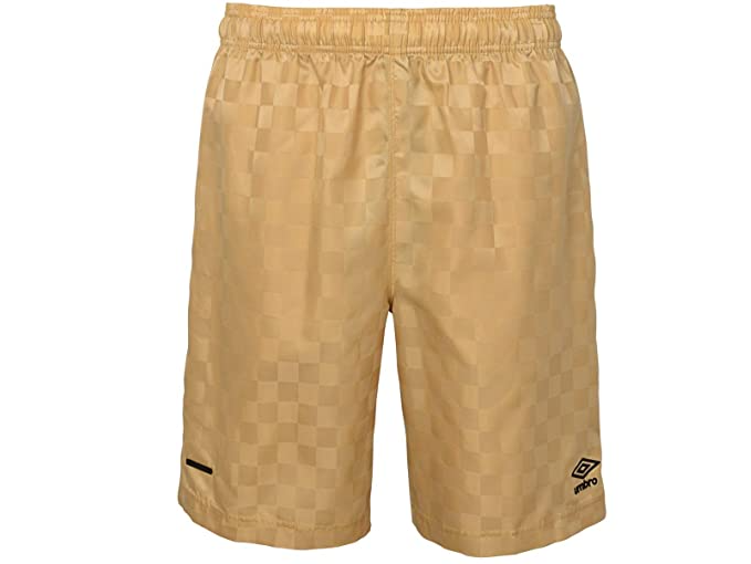 Umbro Men's Checkerboard Shorts- Gold