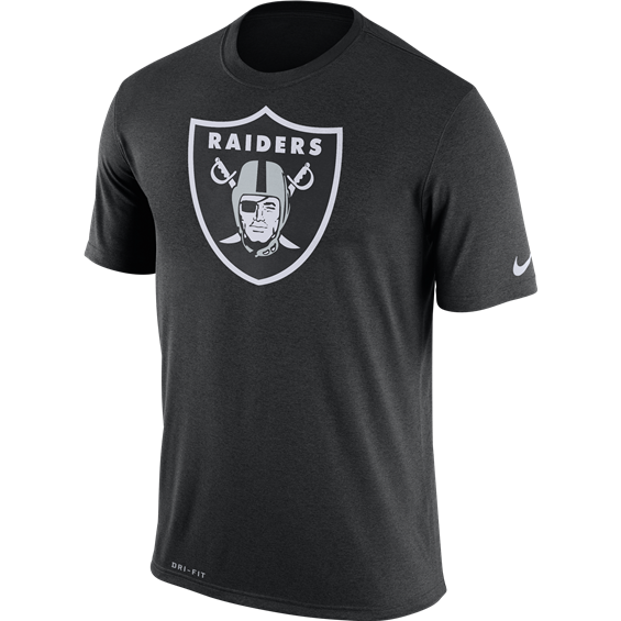 NIKE OAKLAND RAIDERS SHORT SLEEVE TEE - BLACK