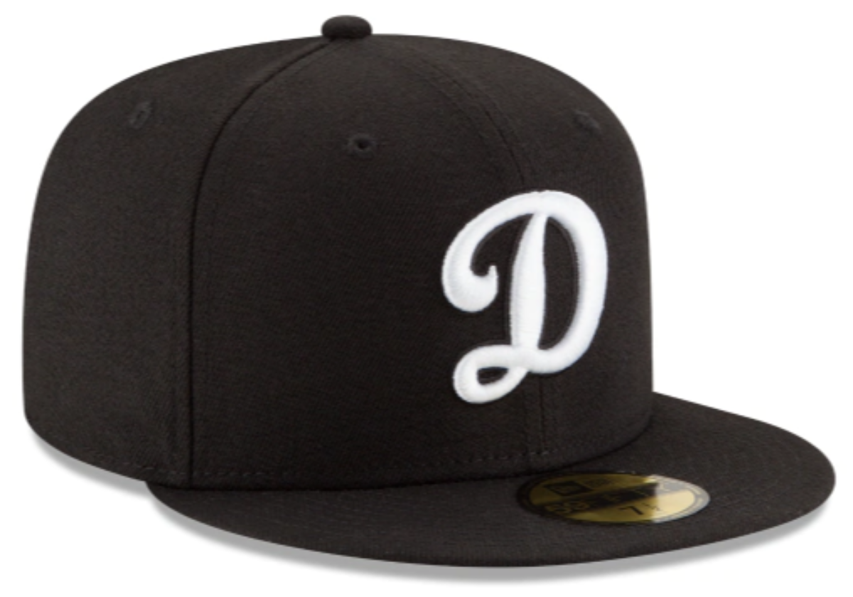 Los Angeles Dodgers Black On White 59Fifty Fitted nvsoccer.com The Coliseum