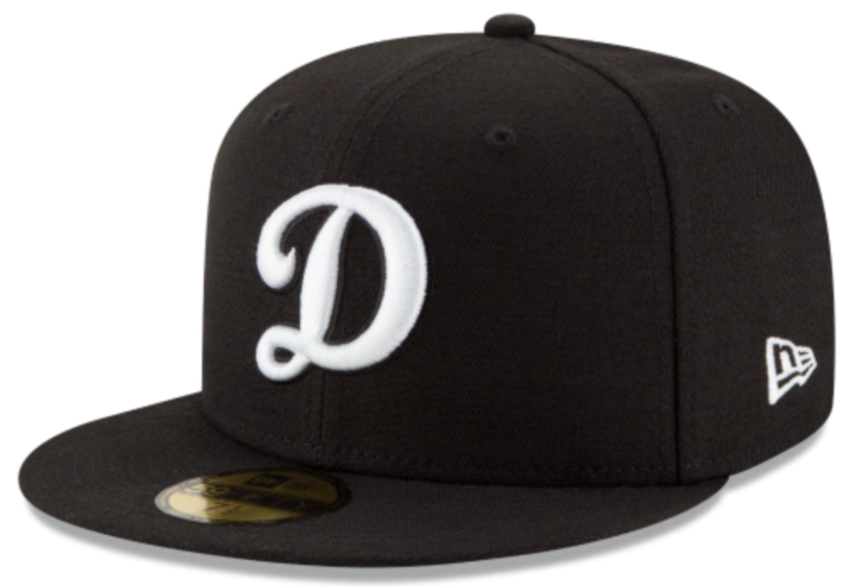 Los Angeles Dodgers Black On White 59Fifty Fitted nvsoccer.com The Coliseum