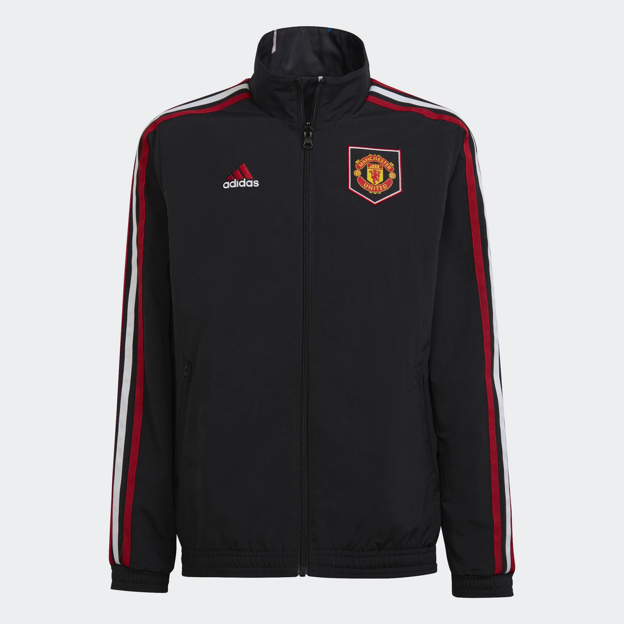 Adidas Youth Manchester United Anthem Black Jacket