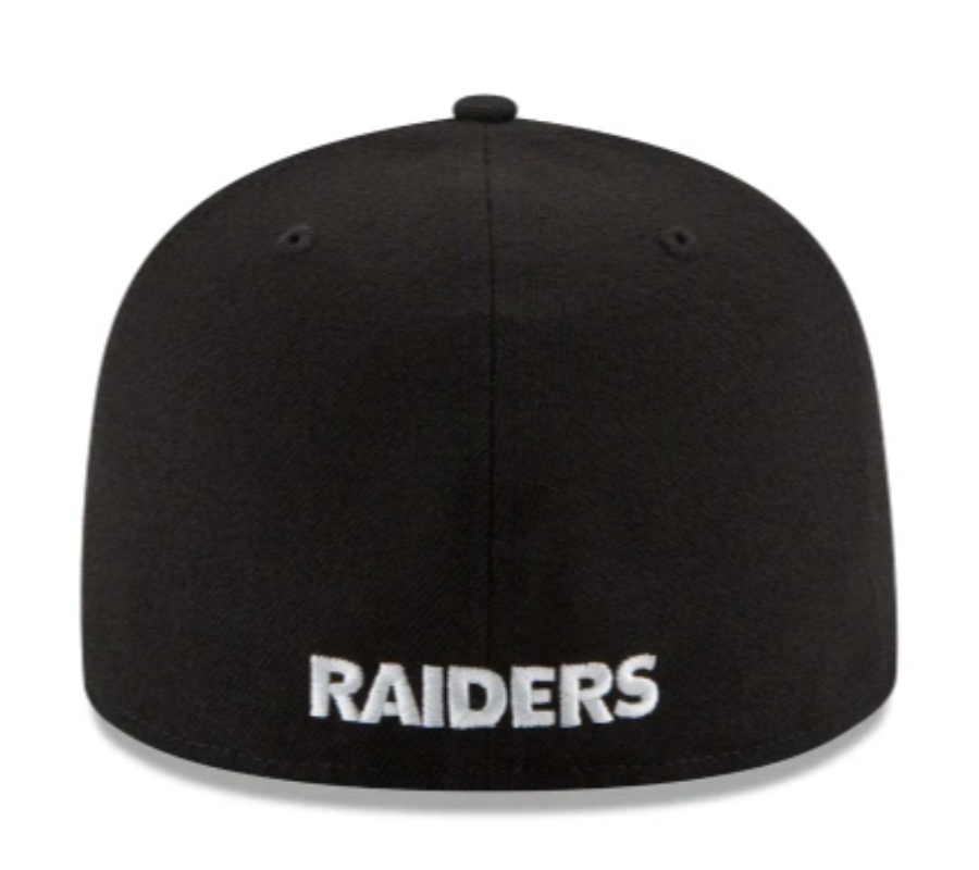 RAIDERS 59FIFTY FITTED home- black/grey nvsoccer.com The Coliseum