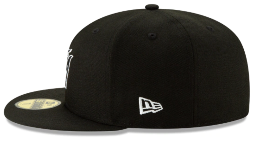 MIAMI MARLINS NEW ERA HOME AUTHENTIC COLLECTION 59FIFTY FITTED-ON-FIELD COLLECTION-BLACK