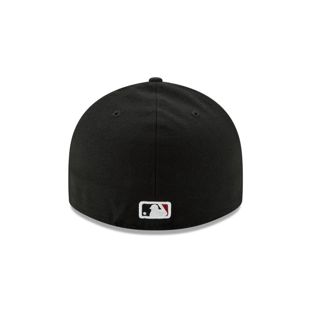 ARIZONA DIAMONDBACKS LOW PROFILE NEW ERA HOME AUTHENTIC COLLECTION 59FIFTY FITTED-ON-FIELD COLLECTION BLACK/RED