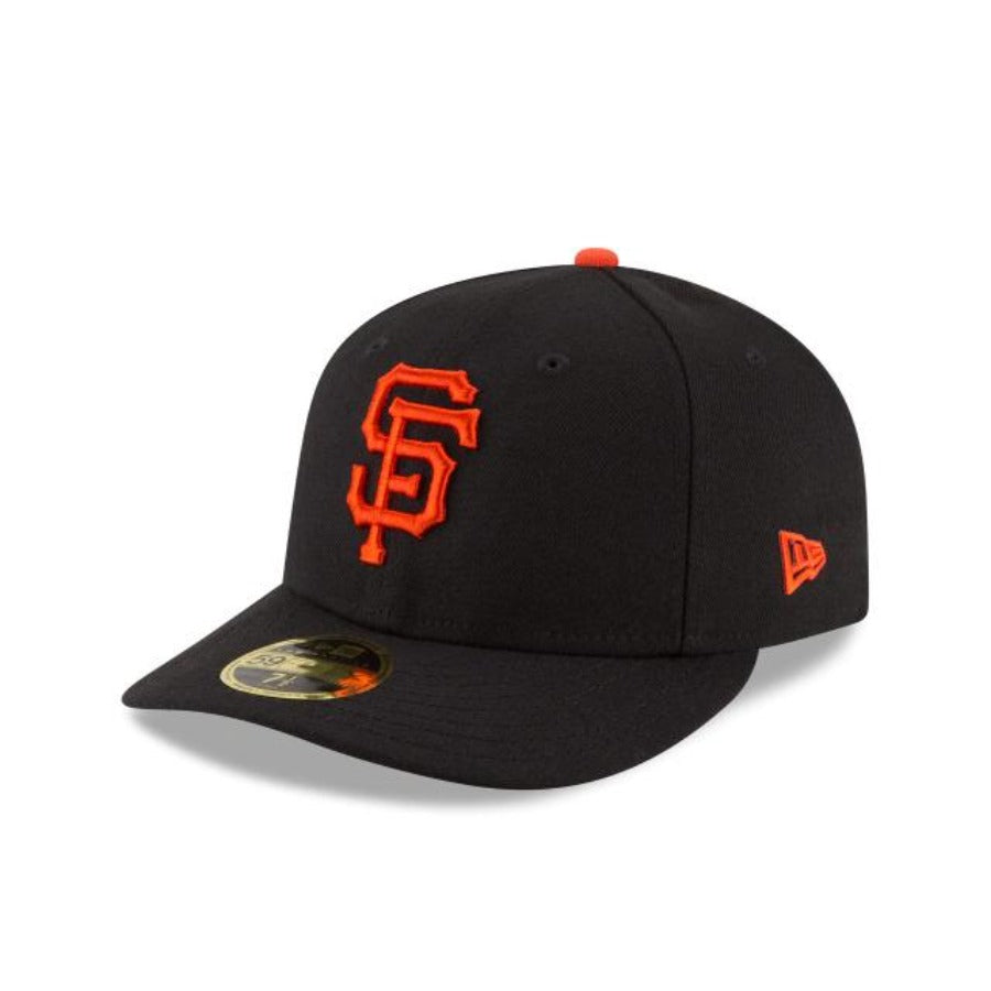 SAN FRANCISCO GIANTS ALTERNATE COLLECTION 59FIFTY FITTED-ON-FIELD COLLECTION LOW Profile -BLACK/black/orange Nvsoccer.com Thecoliseum 
