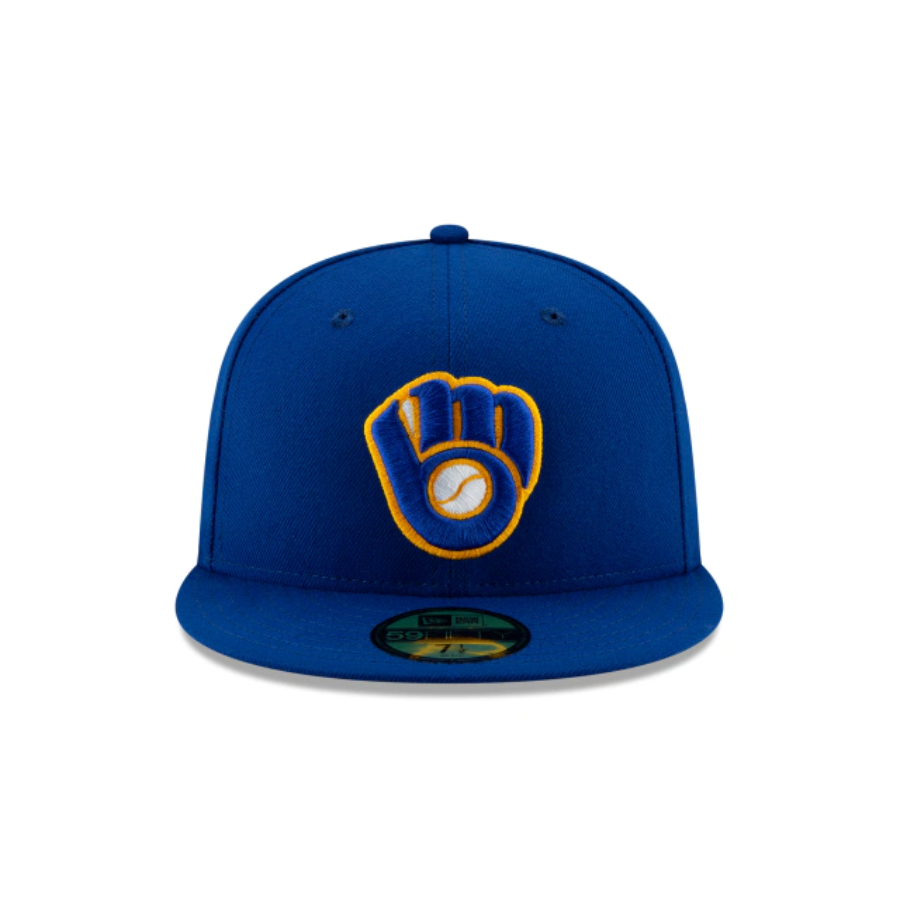 MILWAUKEE BREWERS AUTHENTIC COLLECTION 59FIFTY FITTED-ON-FIELD COLLECTION-ROYAL