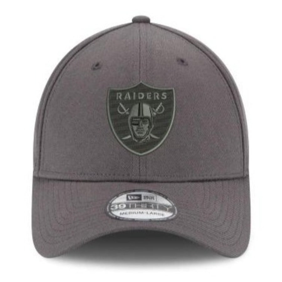 Las Vegas Raiders New Era 39THIRTY Flex Hat - Graphite Nvsoccer.com Thecoliseum