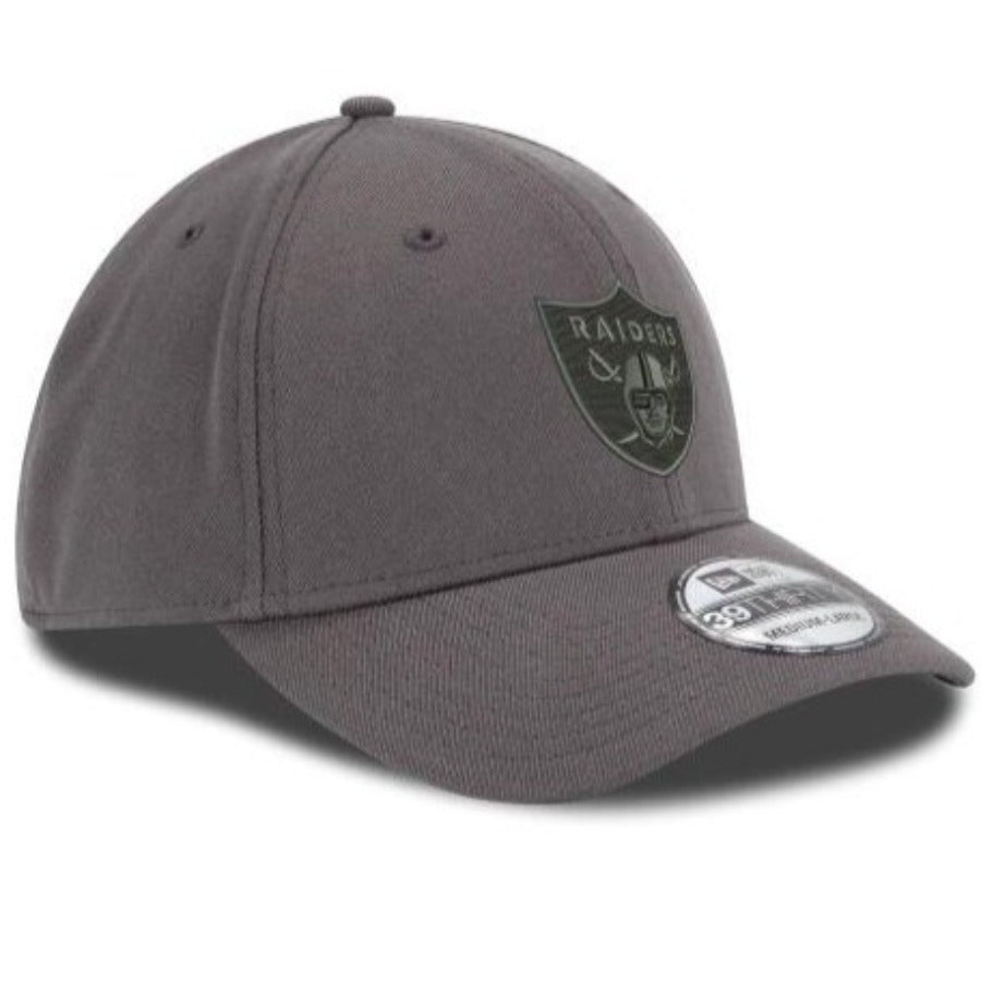 Las Vegas Raiders New Era 39THIRTY Flex Hat - Graphite Nvsoccer.com Thecoliseum