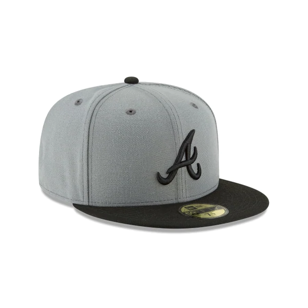 NEW ERA ATLANTA BRAVES BASIC COLLECTION 59FIFTY -GREY/BLACK