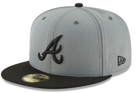 NEW ERA ATLANTA BRAVES BASIC COLLECTION 59FIFTY -GREY/BLACK