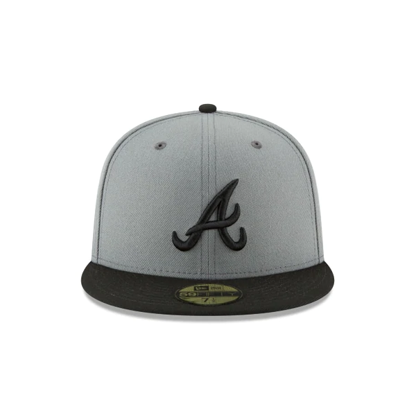 NEW ERA ATLANTA BRAVES BASIC COLLECTION 59FIFTY -GREY/BLACK