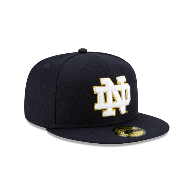 New Era Notre Dame Football 59Fifty Fitted Navy Hat