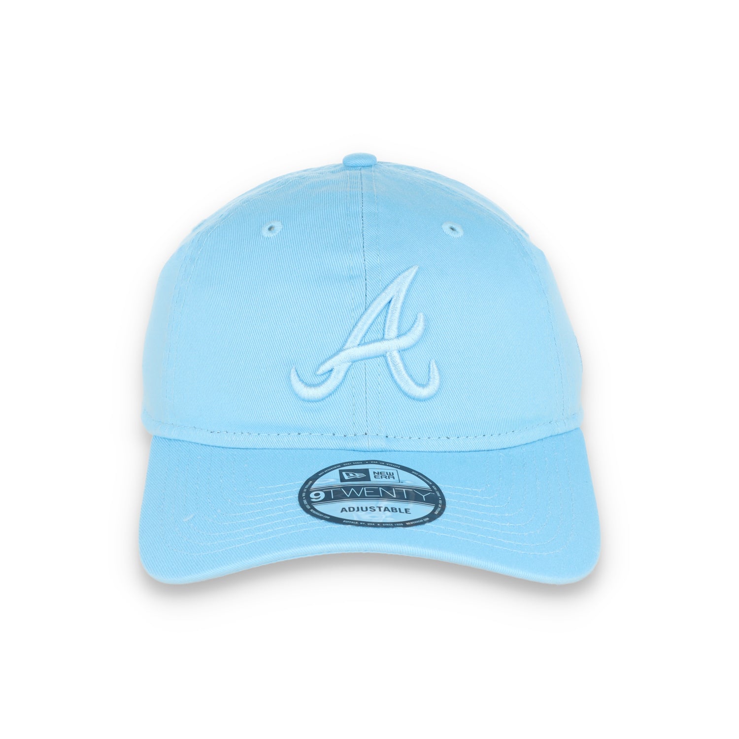 New Era Atlanta Braves Color Pack 9TWENTY Adjustable Hat- Baby Blue