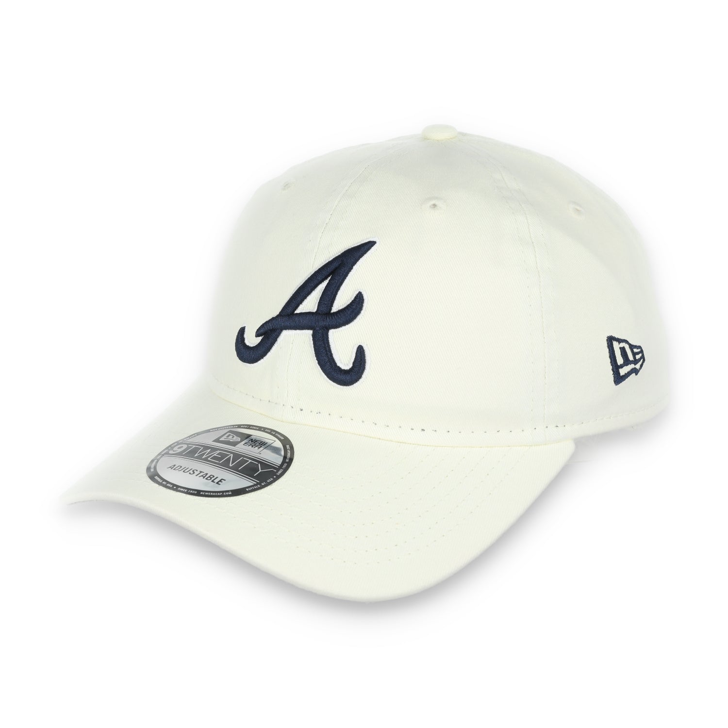 New Era Atlanta Braves Core Classic 2.0 9Twenty Adjustable Hat-Ivory
