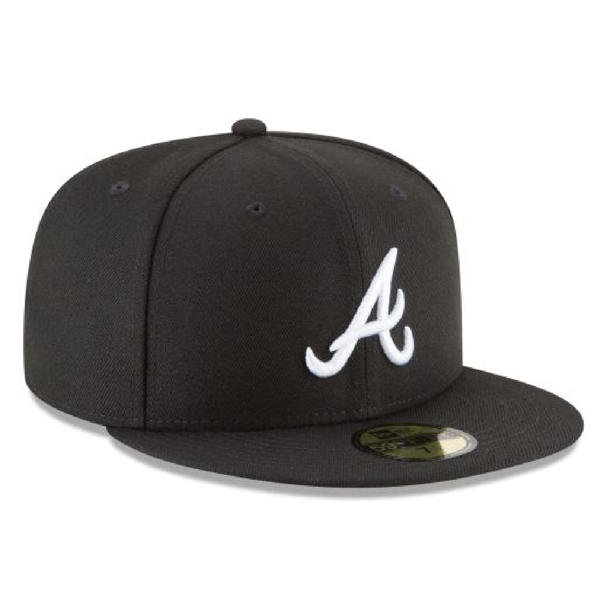 ATLANTA BRAVES NEW ERA BASIC 59FIFTY FITTED-BLACK/WHITE