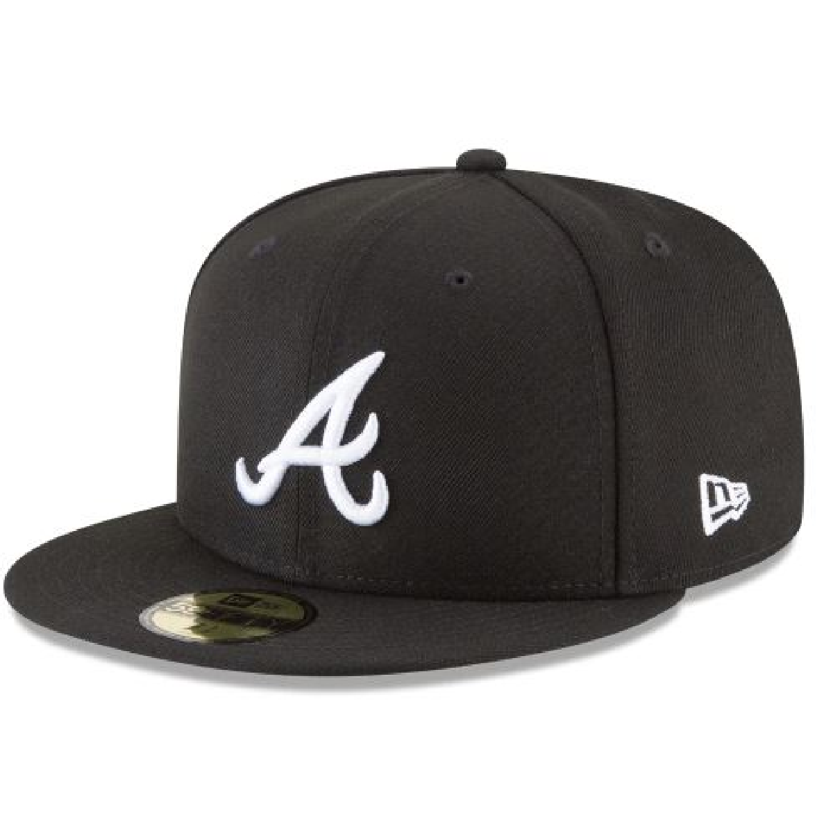 ATLANTA BRAVES NEW ERA BASIC 59FIFTY FITTED-BLACK/WHITE