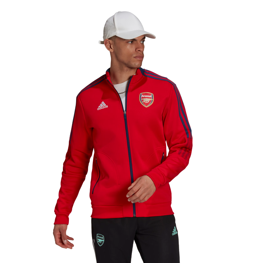 Adidas Men's ARSENAL TIRO ANTHEM JACKET-SCARLET
