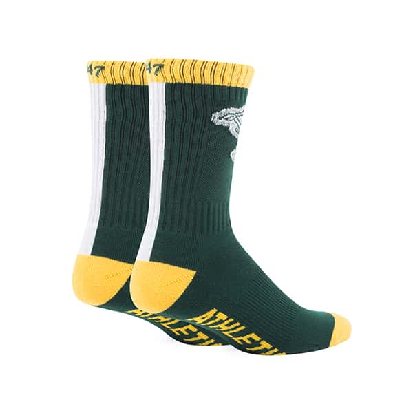 47' OAKLAND ATHLETICS SOCKS-GREEN/YELLOW/GREY