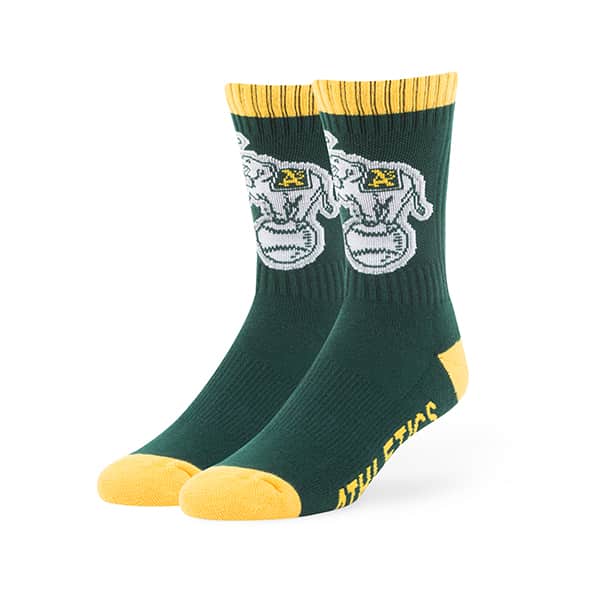 47' OAKLAND ATHLETICS SOCKS-GREEN/YELLOW/GREY