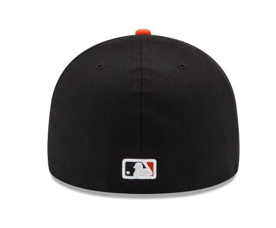 NEW ERA BALTIMORE ORIOLES HOME AUTHENTIC COLLECTION 59FIFTY FITTED-ON-FIELD COLLECTION BLACK/ORANGE