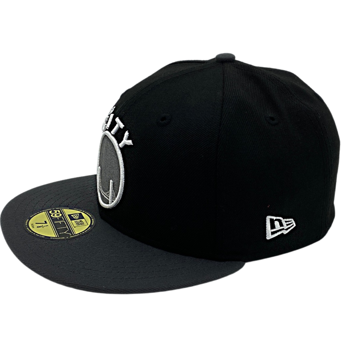 GOLDEN STATE WARRIORS NEW ERA 59FIFTY HAT-BLACK/GRAPHITE Nvsoccer.com Thecoliseum