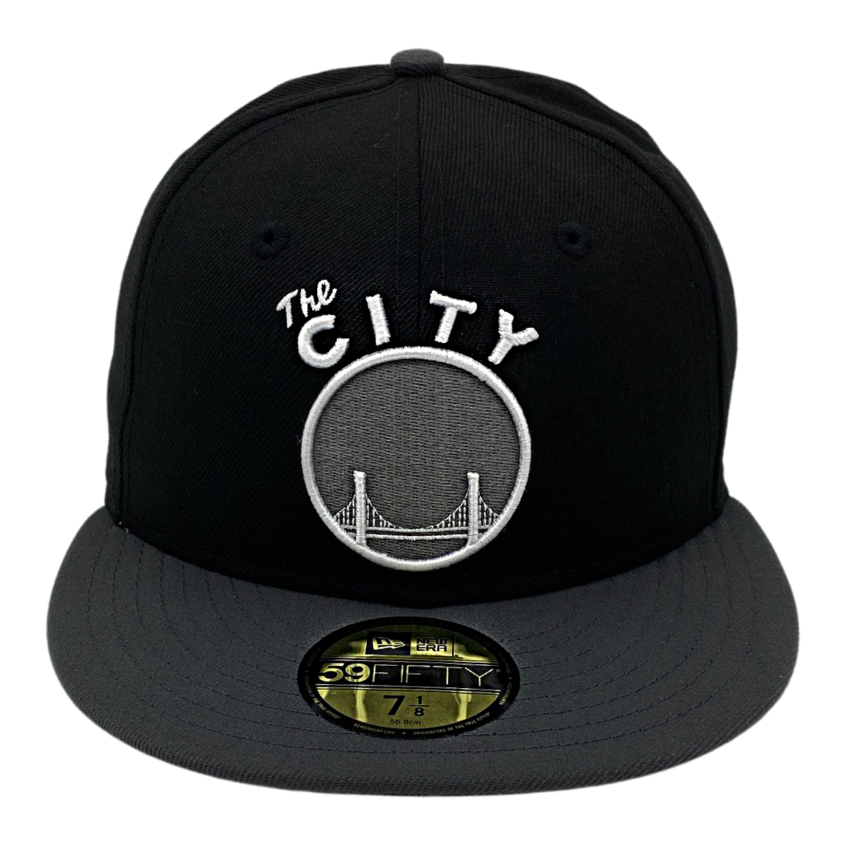 GOLDEN STATE WARRIORS NEW ERA 59FIFTY HAT-BLACK/GRAPHITE Nvsoccer.com Thecoliseum