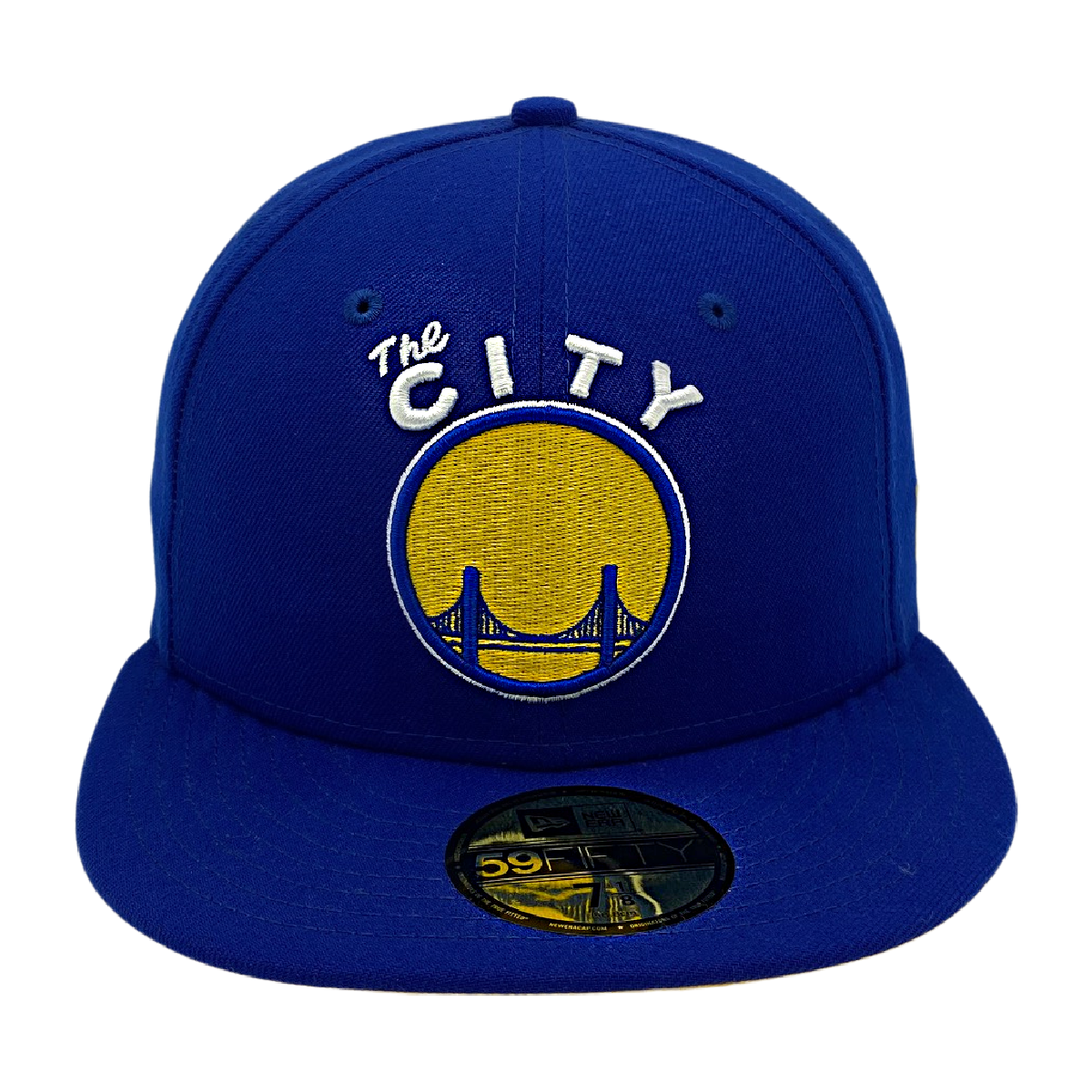 GOLDEN STATE WARRIORS THE CITY NEW ERA 59FIFTY HAT-BLUE/YELLOW Nvsoccer.com Thecoliseum