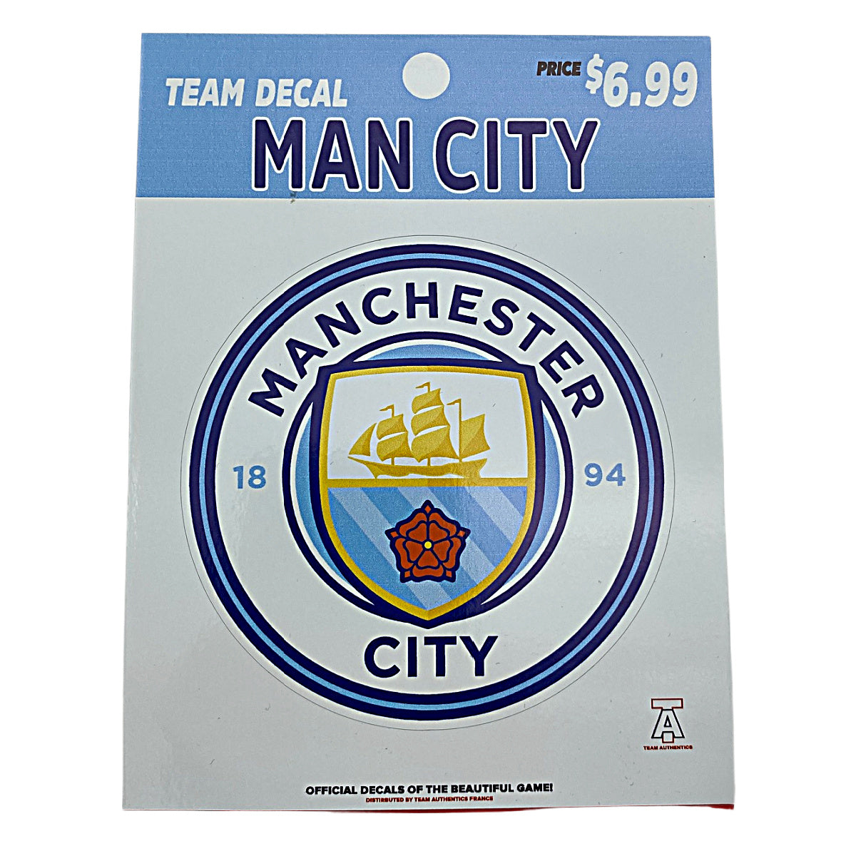 TEAM AUTHENTICS Manchester City TEAM CREST DECAL Nvsoccer.com The coliseum