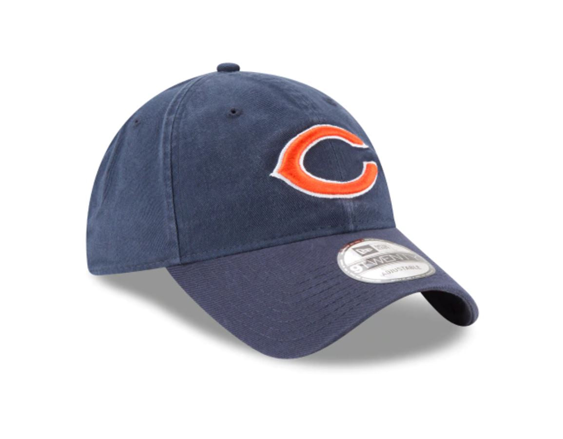 CHICAGO BEARS NEW ERA CORE CLASSIC BLACK 9TWENTY ADJUSTABLE HAT