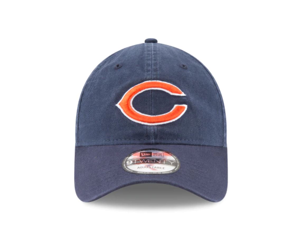 CHICAGO BEARS NEW ERA CORE CLASSIC BLACK 9TWENTY ADJUSTABLE HAT