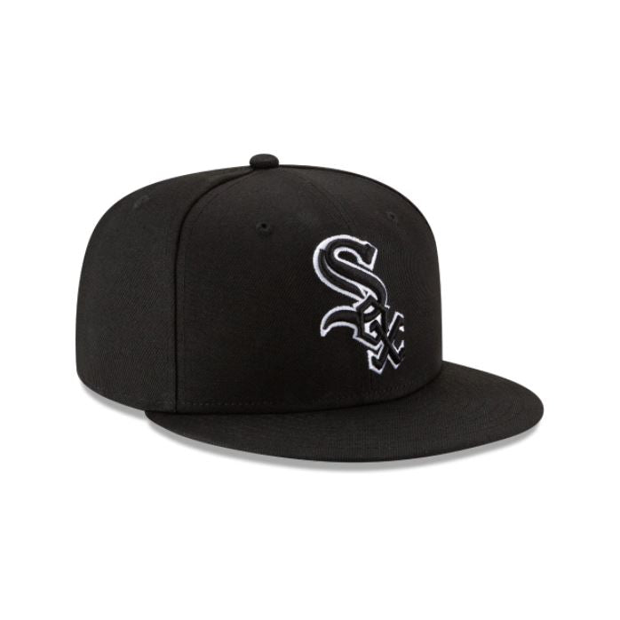 CHICAGO WHITE SOX NEW ERA BLACK OUTLINE 59FIFTY FITTED-BLACK
