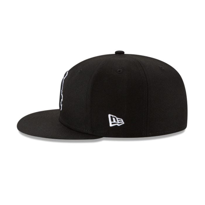 CHICAGO WHITE SOX NEW ERA BLACK OUTLINE 59FIFTY FITTED-BLACK