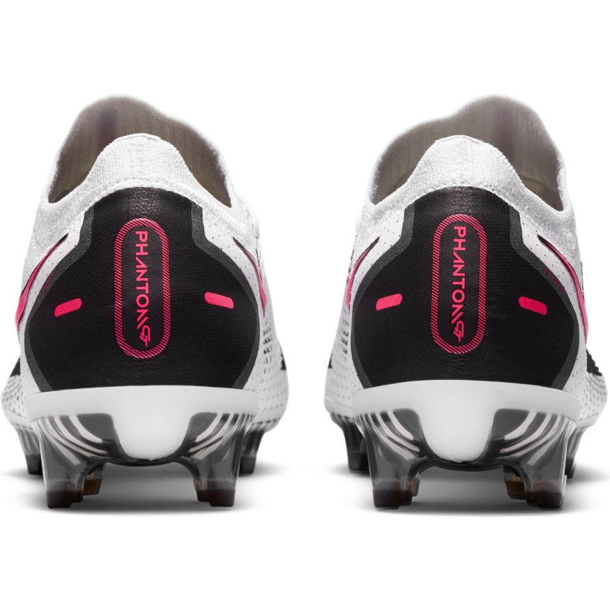 Nike Phantom GT Elite FG - WHITE/PINK BLAST-BLACK