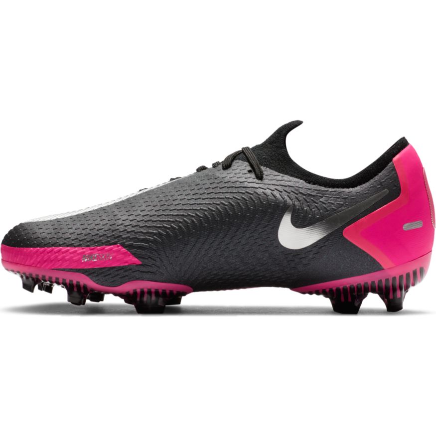 Nike Jr. Phantom GT Pro FG-	BLACK/METALLIC SILVER-PINK BLAST