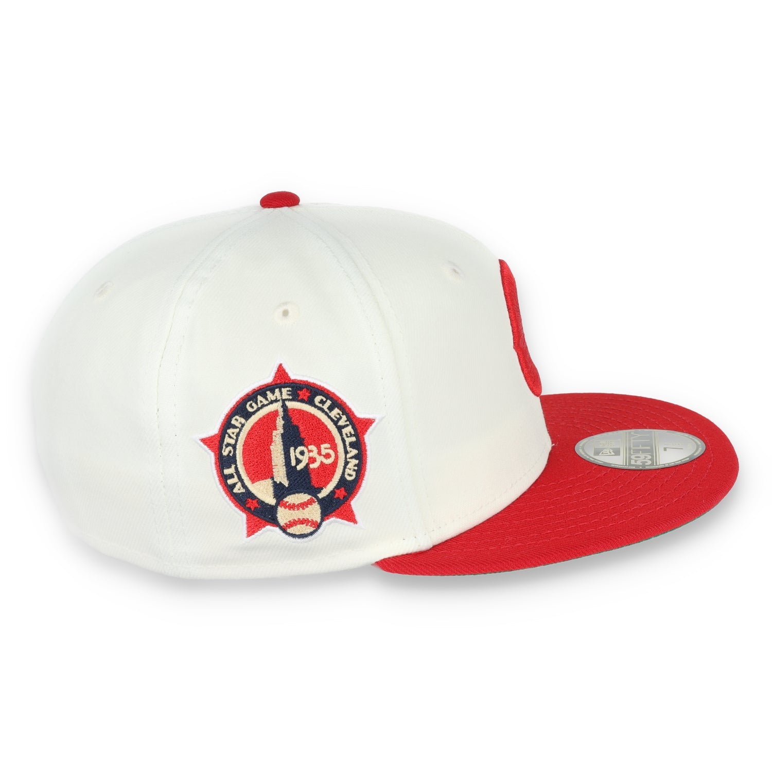 New Era Cleveland Indians 1935 All Star Game Patch 59FIFTY Fitted Ivory Hat