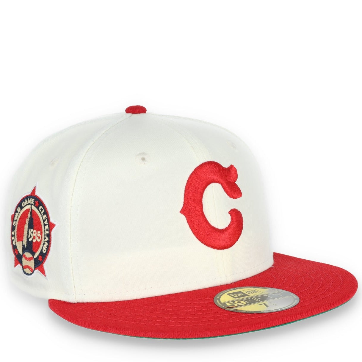 New Era Cleveland Indians 1935 All Star Game Patch 59FIFTY Fitted Ivory Hat