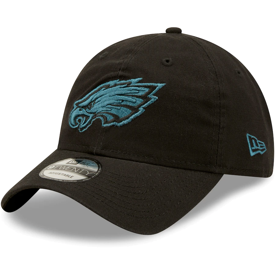 Philadelphia Eagles New Era Black 2.0 Core Classic 9TWENTY Adjustable Hat