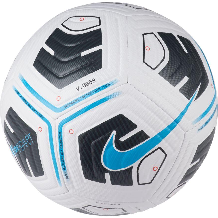 Nike Academy Soccer Ball-WHITE/BLACK/LT BLUE FURY