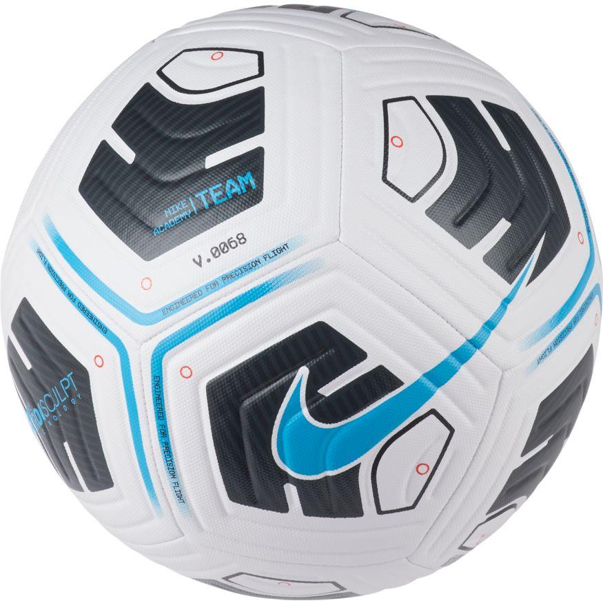 Nike Academy Soccer Ball-WHITE/BLACK/LT BLUE FURY