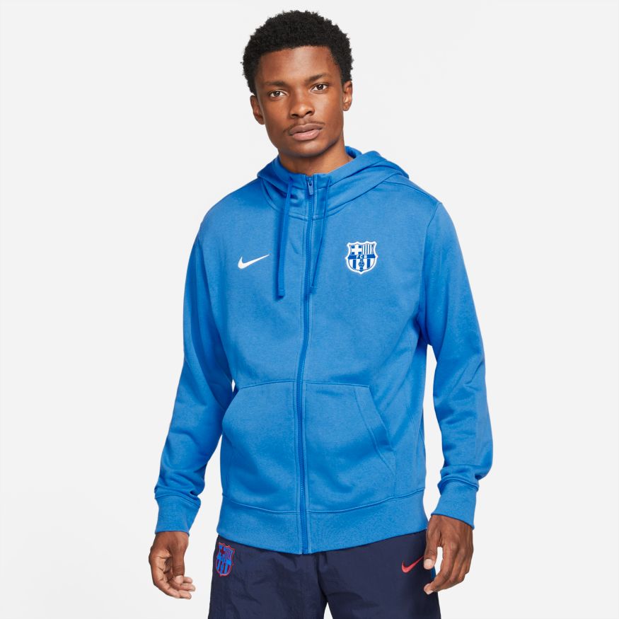 Nike FC Barcelona Men's French Terry Full-Zip Hoodie
